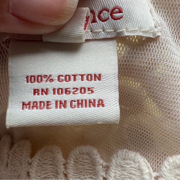 Sundance Cream Boxy Blouse with 3/4 Sleeves and Embellished Details - Picture 7 of 7